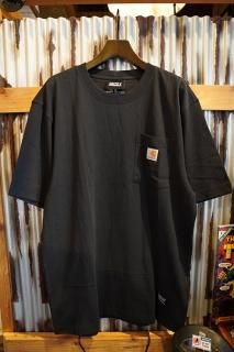 GRIZZLY  CARHARTT PUTTING IN WORK POCKET TEE (BLACK)