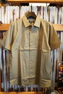 ROARK REVIVAL WELL WORN ORGANIC WOVEN SHIRTS (LIGHT ARMY)