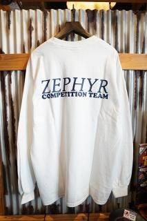 ZEPHYR COMPETITION TEAM LOGO L/S TEE (WHITE)