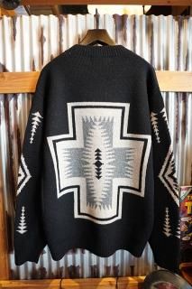 PENDLETON CREW NECK PULLOVER KNIT (BLACK HARDING)