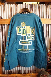 Cookman Long sleeve T-shirts 「Rubber Duck」 (BLUE)