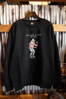 BROTHER MERLE Knit Crewnecks 100% Skater (Black)
