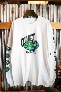 THE QUIET LIFE Globe Long Sleeve Tee (WHT)