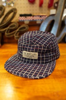 THE QUIET LIFE Grid 5 Panel Camper Hat - Made in USA- (NVY)