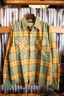SEAGER CALICO FLANNEL SHIRT (FOREST GREEN)