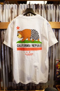 Cookman T-shirts 「TM Paint California bear」 (WHITE)