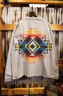 PENDLETON BACK PRINT L/S TEE (ICE GRAY PILOT ROCK)