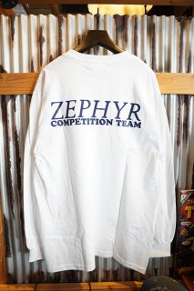 ZEPHYR COMPETITION TEAM LOGO L/S TEE (WHITE)