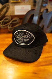 SEAGER BHERITAGE CORDUROY SNAPBACK CAP (BLACK)