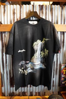 JUNGLES WATERFALL SS TEE (WASHED BLACK)