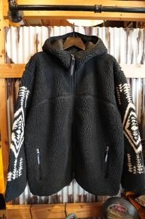 PENDLETON UNISEX Jacqard BOA Fleece Zip Hoodie (BLACK HARDING)