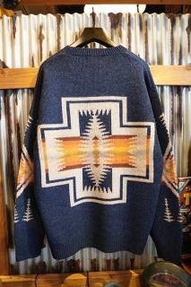 PENDLETON CREW NECK PULLOVER KNIT (NAVY HARDING)