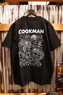 Cookman T-shirts 「Kate Venicebeach map」 (BLACK)
