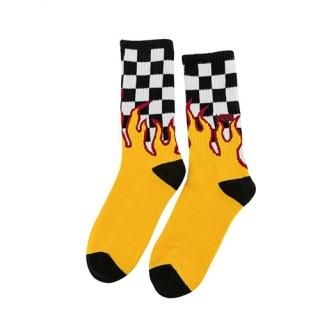 VANS FLAME CHECK CREW SOCKS (CHK/FLAME)