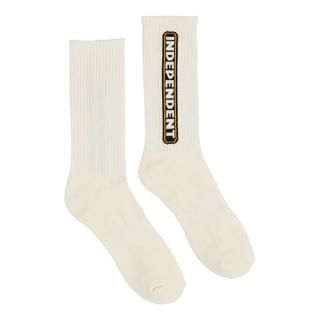 INDEPENDENT BAR LOGO SOCKS (OFF WHITE)