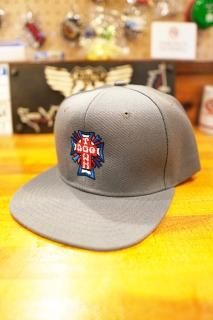 DOGTOWN DT Cross Logo USA Snapback Hat (Charcoal) 