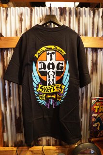 DOGTOWN OG Bull Dog T-shirt -Made in USA- (Black)