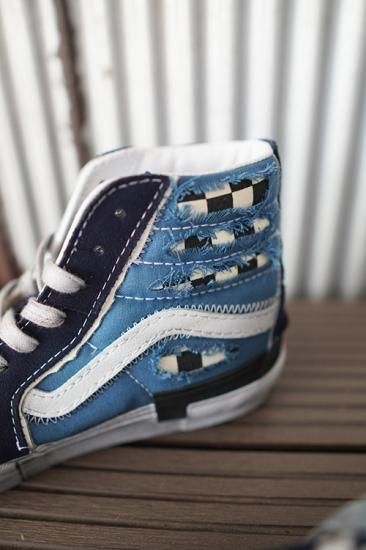 Vans Stressed Sk-8-Hi ストレスド ユーズド加工 青 Vault by Vans SK8-HI & SLIP-ON “STRESSED”が国内5月27日に再販