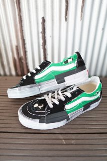 VANS Sk8-Low Reconstruct Stressed Check Black/Green