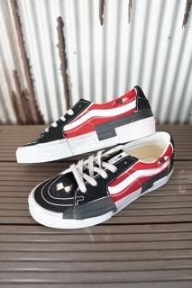 VANS Sk8-Low Reconstruct Stressed Check Black/Red