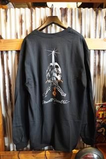 POWELL PERALTA Skull and Sword L/S T-SHIRT (BLACK)