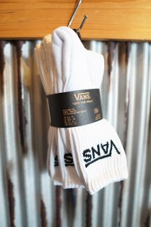 VANS CLASSIC CREW SOCKS (3PACK) (WHITE) 