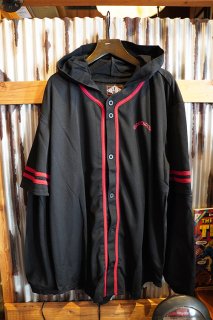 INDEPENDENT NIGHT PROWLERS L/S HOODED BASEBALL JERSEY (BLACK)