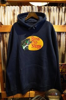 Bass Pro Shops Embroidered Woodcut Logo Hoodie (Navy)