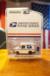 【GREENLIGHT】 1/64 UNITED STATES POSTAL SERVICE（USPS）Long-Life Delivery Vehicle LLV with Mailbox