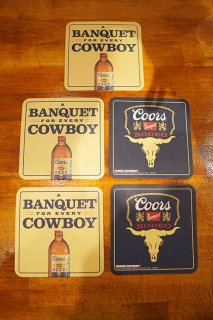 Coors Rodeo Paper Coasters (5pcs SET)