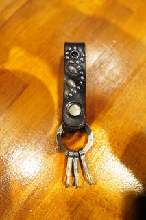 HTC N&J Ring Key Holder #32 Stone (BLACK/SILVER)