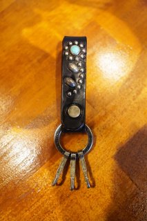HTC N&J Ring Key Holder #32 Turquoise (BLACK/SILVER)