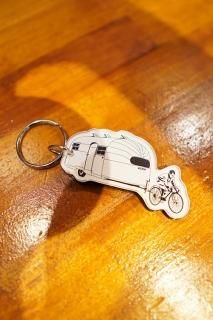 AIRSTREAM Bicycle Towing An Airstream Key Chain 