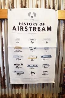 AIRSTREAM History of Airstream Tea Towel