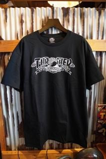 THRASHER X ANTIHERO MAG BANNER  - S/S T-SHIRT (BLACK)