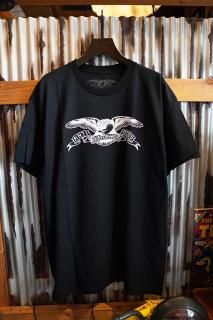 ANTIHERO BASIC EAGLE - S/S T-Shirt (BLACK w/ WHITE Print)