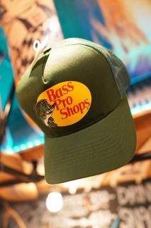 Bass Pro Shops Mesh Trucker Cap (Dark Green)