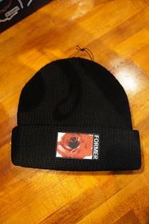 FORMER ROSETTE PATCH BEANIE (BLACK)