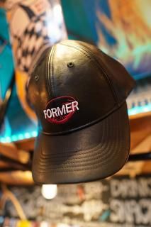 FORMER COIL LEATHER CAP (BLACK)