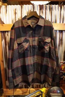 BRIXTON BOWERY L/S FLANNEL (HEATHER/CHARCOAL)