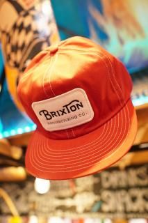 BRIXTON GRADE HP SNAPBACK CAP (RED)