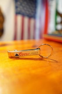 Coors Light  Beverage Opener Keychain