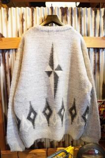TOWNCRAFT SHAGGY VINTAGE PATTERN CREW SWEATER (NATIVE)