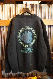 ROARK REVIVAL SURF CULT CREW SWEAT (BLACK)