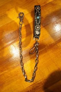 HTC #D-Style Studs TQ Wallet Chain (BLACK)