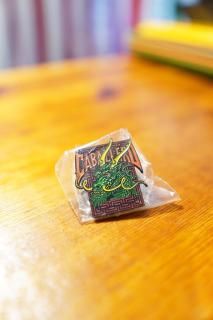 POWELL PERALTA LABEL PIN CAB STREET DRAGON GREEN