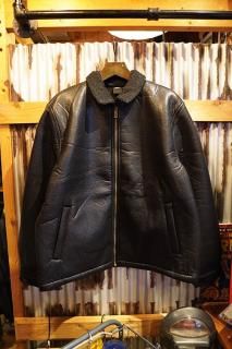 FORMER SHERPA LEATHER JACKET  (BLACK)