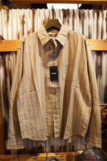 FORMER REYNOLDS STRIPED LS SHIRT (OCHRE)