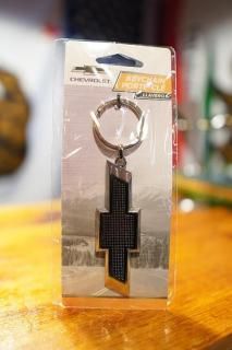 CHEVROLET BLACK LOGO KEYCHAIN