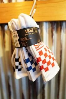 VANS Classic Check Crew Socks (3 pairs) (WHITE) 